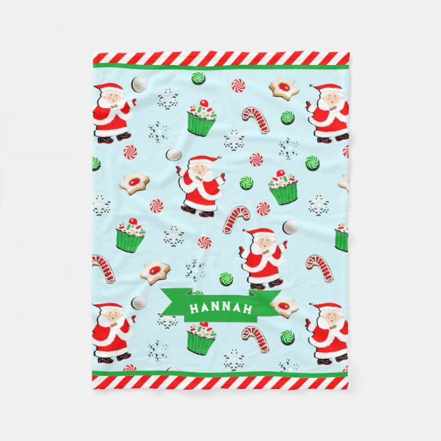 Personalisiertes Volleyball-Geschenk Fleecedecke (Vorderseite)