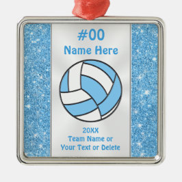 Personalisiertes Volleyball-Spielerdekor Ornament Aus Metall