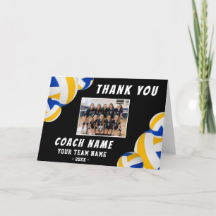 Personalisiertes Volleyball-Trainer-Dankeschön-Tea Dankeskarte