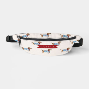 Personalisiertes Vornehmes Süßes Dachshund-Hund-Mu Bauchtasche