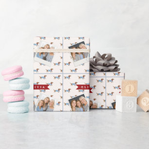 Personalisiertes Vornehmes Süßes Dachshund-Hund-Mu Geschenkpapier