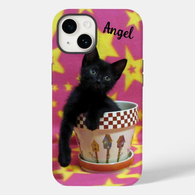 Personalisiertes Wachstum eines Kitten Phone Case (Rückseite)