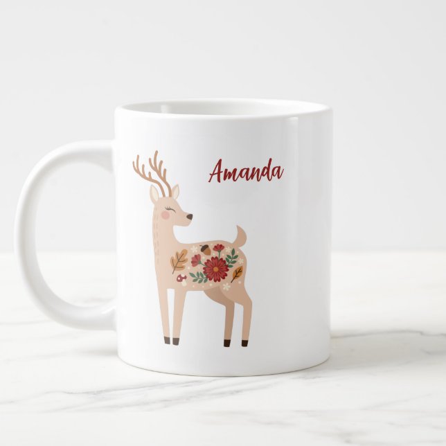 Personalisiertes Waldwild Jumbo-Tasse (Links)
