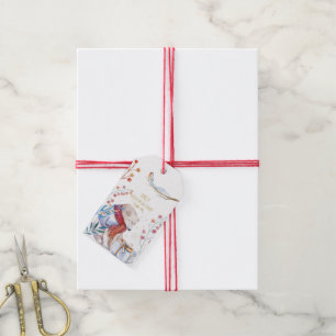 Personalisiertes Wasserfarben-Geschenk-Tag mit Wei Geschenkanhänger