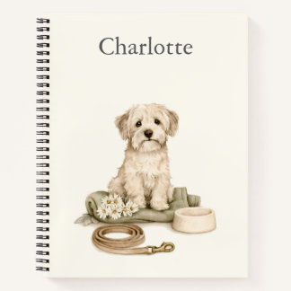 Personalisiertes Wasserfarben-Hunde-Liebhaber-Noti Notizbuch