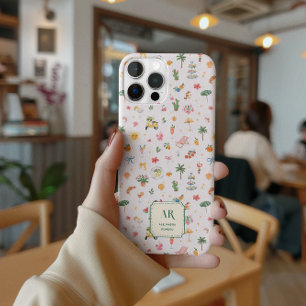 Personalisiertes Wasserfarben-Monogramm für den So Case-Mate iPhone Hülle