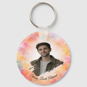 Personalisiertes Wasserfarben-Valentinsgeschenk mi Schlüsselanhänger