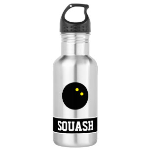 Personalisiertes Wasserflaschengeschenk für Squash Edelstahlflasche