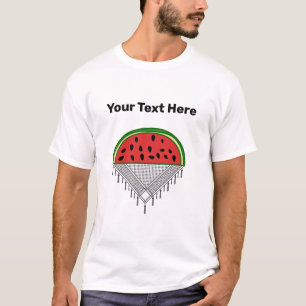 Personalisiertes Wassermelon & Palästina T - Shirt