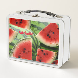 Personalisiertes Wassermelone Metall Brotdose