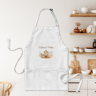 Personalisiertes Watercolor Backmaterial Kochen Schürze