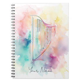 Personalisiertes Watercolor Harn-Notebook Notizblock