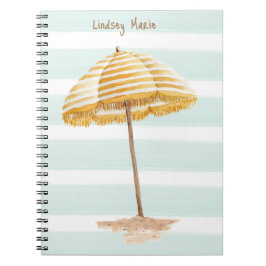 Personalisiertes Watercolor Umbrett Notebook Notizblock