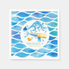 Personalisiertes Waterwaffenpapier Serviette