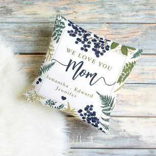 Personalisiertes We Love You Mom-Wurfkissen Gesc Kissen
