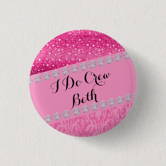 Personalisiertes Wedding Bridemaid tue ich Button