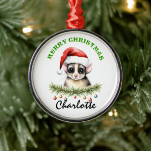 Personalisiertes Weihnachten Aussie-Tiere Sugar Gl Ornament Aus Metall