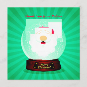 Personalisiertes Weihnachten danken Ihnen von der Einladung