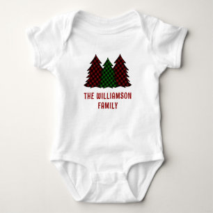 Personalisiertes Weihnachten Familien-Passend-Holi Baby Strampler