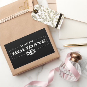 Personalisiertes Weihnachten Frohe Feiertage Benut Rechteckiger Aufkleber