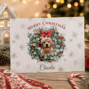 Personalisiertes Weihnachten für Haustiere mit Kra Postkarte