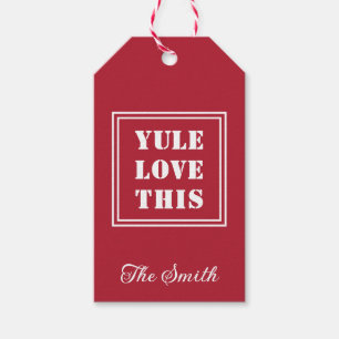 Personalisiertes WEIHNACHTEN LIEBE DIESE einfache Geschenkanhänger