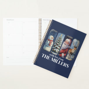 Personalisiertes Weihnachten Vintage Weihnachtsman Planer