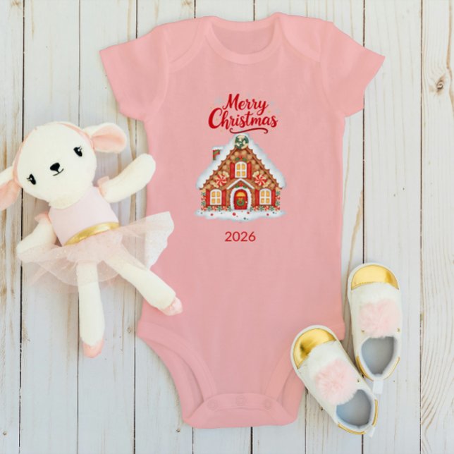 Personalisiertes Weihnachts-Baby-Bodysuit - Name & Baby Strampler (Von Creator hochgeladen)