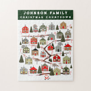 Personalisiertes Weihnachts-Countdown-Puzzle Puzzle