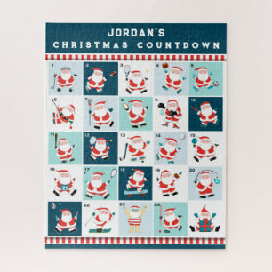 Personalisiertes Weihnachts-Countdown-Puzzle Puzzle