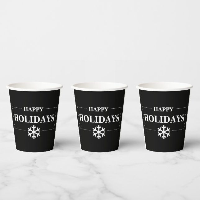 Personalisiertes Weihnachts-Happy Holiday Custom G Pappbecher (Multi)