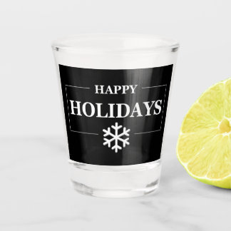 Personalisiertes Weihnachts-Happy Holiday Custom G Schnapsglas
