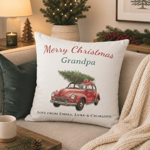 Personalisiertes Weihnachts-Opa-Kissen-Geschenk Kissen
