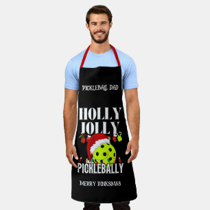 Personalisiertes Weihnachts-Pickleball Schürze