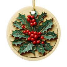Personalisiertes Weihnachts-Stechpalme