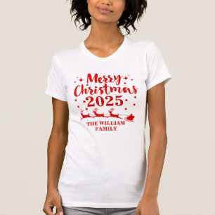 Personalisiertes Weihnachts-T-Shirt für die Famili T-Shirt