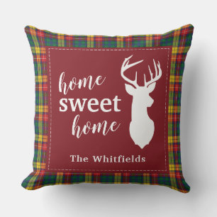 Personalisiertes Weihnachts-Tartan Clan Buchanan K Kissen