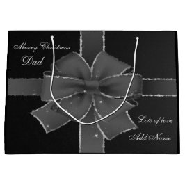 Personalisiertes Weihnachts-Vater-Geschenkdesign Große Geschenktüte