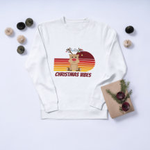 Personalisiertes Weihnachts-Vibes Reindeer Sweatsh