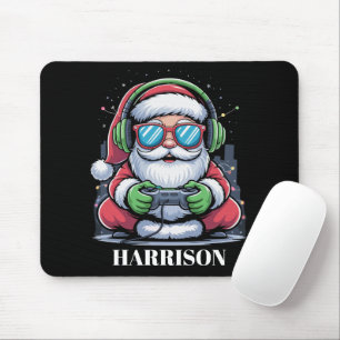 Personalisiertes Weihnachts-Videospiel Santa Xmas  Mousepad