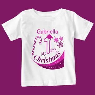 Personalisiertes Weihnachtsbaby "Mein 1. Weihnacht Baby T-shirt