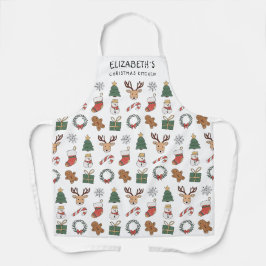 Personalisiertes Weihnachtsbacken Süßes Feiertagsm Schürze