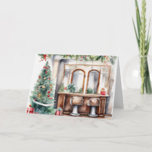 Personalisiertes Weihnachtsbad Feiertagskarte