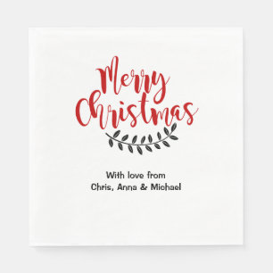 Personalisiertes Weihnachtsbuch Serviette
