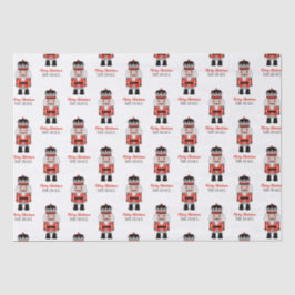 Personalisiertes Weihnachtscremepapier Seidenpapier