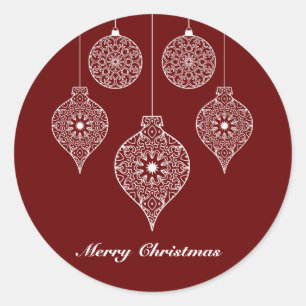 Personalisiertes Weihnachtsdesign Runder Aufkleber