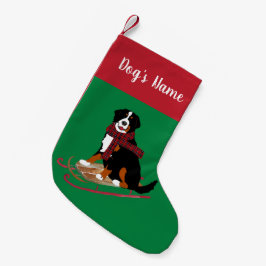Personalisiertes Weihnachtsfest Bernese Mt Dog Rod Kleiner Weihnachtsstrumpf