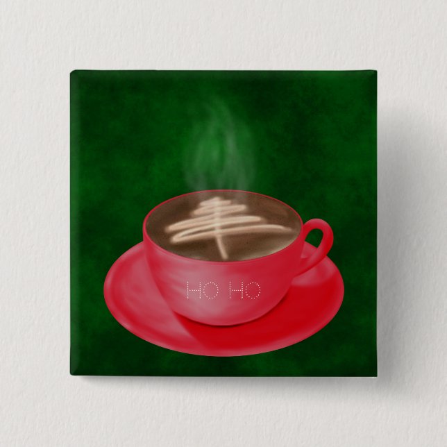 Personalisiertes Weihnachtsfest Button (Vorderseite)