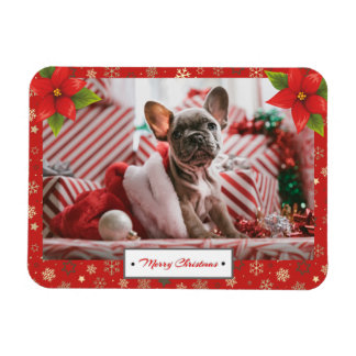 Personalisiertes Weihnachtsfest-Foto Magnet
