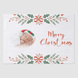 Personalisiertes Weihnachtsfest-Foto Seidenpapier